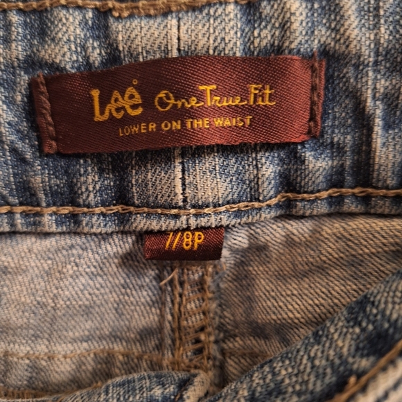 LEE one tru fit low waist faded blue jeans size 7/8 P - Picture 5 of 6